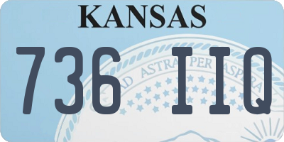 KS license plate 736IIQ