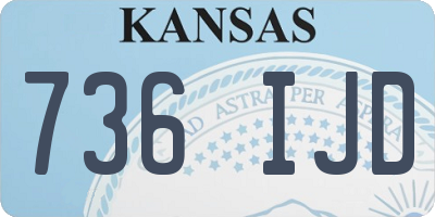 KS license plate 736IJD