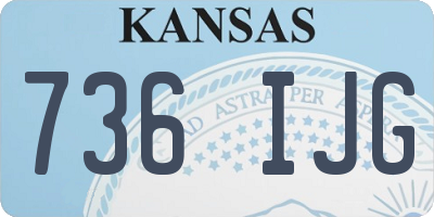 KS license plate 736IJG