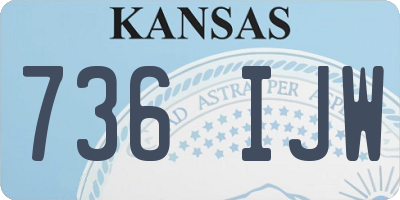 KS license plate 736IJW