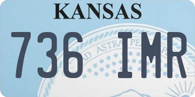 KS license plate 736IMR