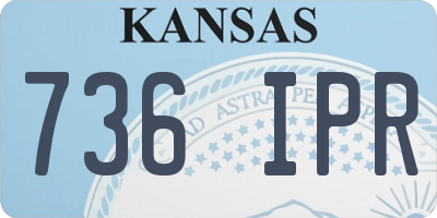 KS license plate 736IPR
