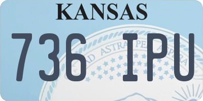 KS license plate 736IPU
