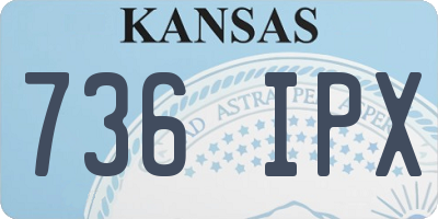 KS license plate 736IPX