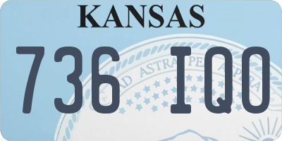 KS license plate 736IQO