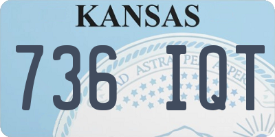 KS license plate 736IQT