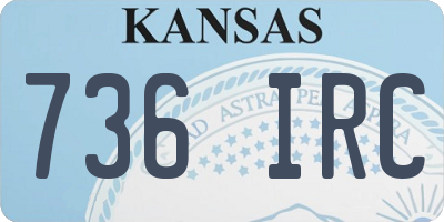 KS license plate 736IRC