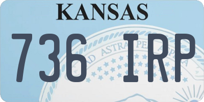 KS license plate 736IRP