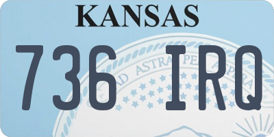 KS license plate 736IRQ