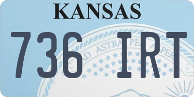 KS license plate 736IRT