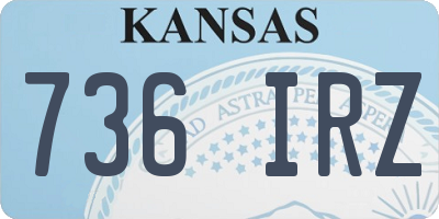 KS license plate 736IRZ
