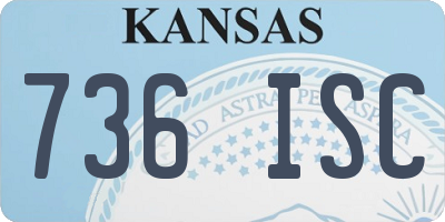 KS license plate 736ISC