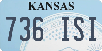 KS license plate 736ISI