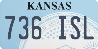 KS license plate 736ISL