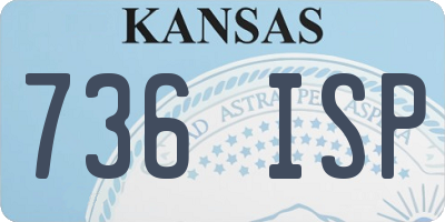 KS license plate 736ISP