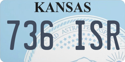 KS license plate 736ISR