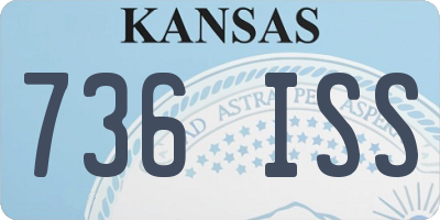 KS license plate 736ISS