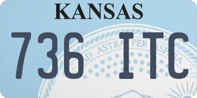 KS license plate 736ITC