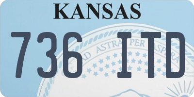 KS license plate 736ITD