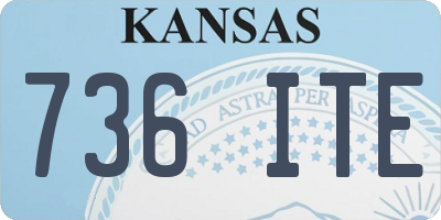 KS license plate 736ITE
