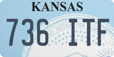 KS license plate 736ITF