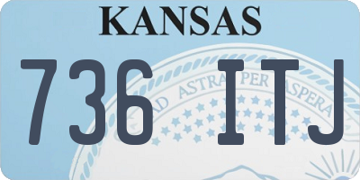 KS license plate 736ITJ