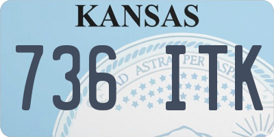 KS license plate 736ITK