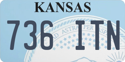 KS license plate 736ITN
