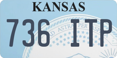 KS license plate 736ITP