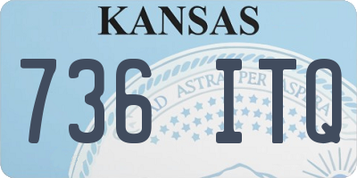 KS license plate 736ITQ