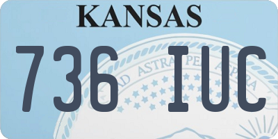 KS license plate 736IUC