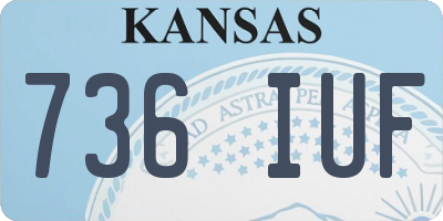 KS license plate 736IUF
