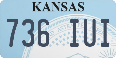 KS license plate 736IUI