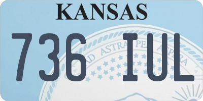 KS license plate 736IUL