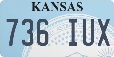 KS license plate 736IUX