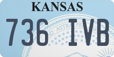 KS license plate 736IVB