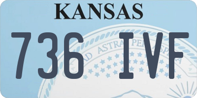 KS license plate 736IVF