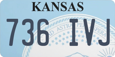 KS license plate 736IVJ
