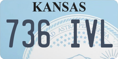 KS license plate 736IVL