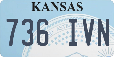 KS license plate 736IVN
