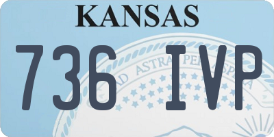 KS license plate 736IVP