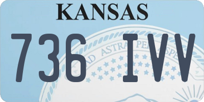 KS license plate 736IVV