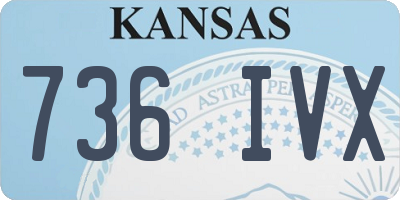 KS license plate 736IVX