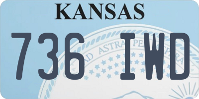 KS license plate 736IWD