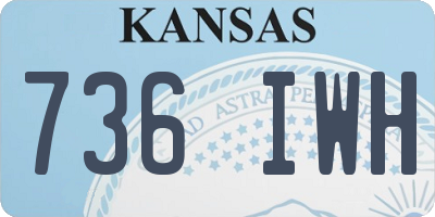 KS license plate 736IWH