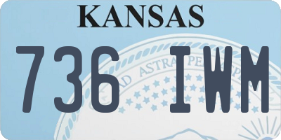 KS license plate 736IWM