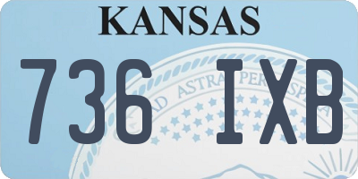 KS license plate 736IXB