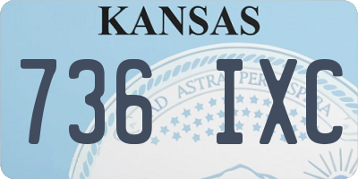 KS license plate 736IXC