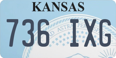 KS license plate 736IXG