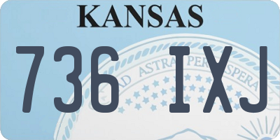 KS license plate 736IXJ